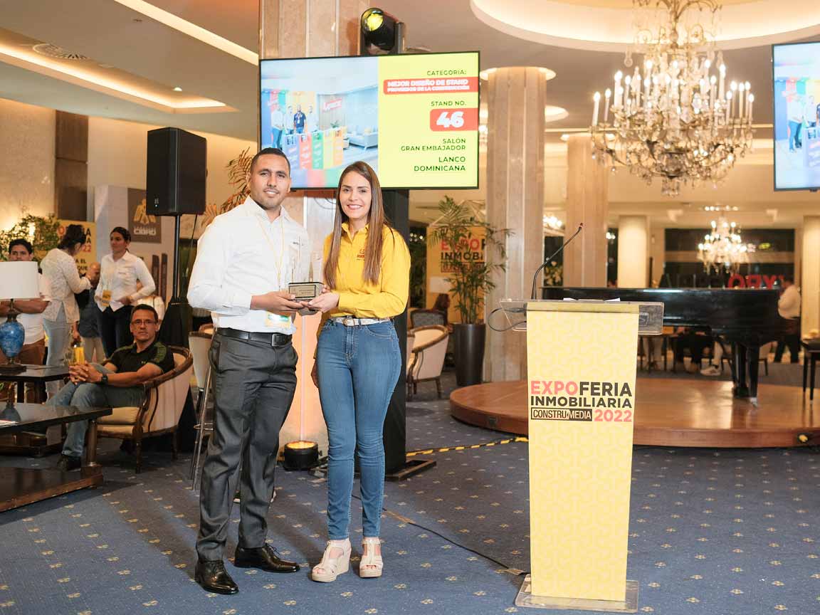 LANCO DOMINICANA – GANADOR TERCERA CATEGORÍA MEJOR DISEÑO STAND PROVEEDOR DE LA CONSTRUCCIÓN